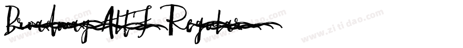 Broadway Alt2 Regular字体转换